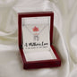 Mom Contemporary Silver Necklace-The heart of the family - Custom Heart Design