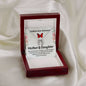 Mom & Daughter Contemporary Silver Necklace-Endless love - Custom Heart Design