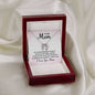 Mom Silver Necklace-Words that go unspoken - Custom Heart Design