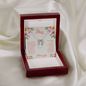Lucky in love Necklace for Mom | Custom Heart Design