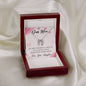 Mom Contemporary Silver Necklace, From Daughter-I'd choose you as a friend - Custom Heart Design