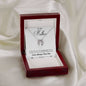 Mom Silver Necklace, From Son-Sweetest gift from God - Custom Heart Design