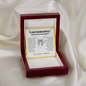 Granddaughter's Graduation, From Grandparents-Lucky In Love Necklace - Custom Heart Design