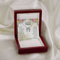 Mom Contemporary Silver Necklace-You gave me confidence | Custom Heart Design