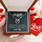 Daughter Pendant, Good luck Necklace | Custom Heart Design