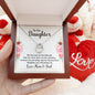 Daughter Pendant, Good luck Necklace | Custom Heart Design