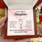 Daughter Pendant, Good luck Necklace | Custom Heart Design