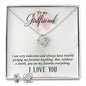 Girlfriend Jewelry Set, Love Knot Necklace Set | Custom Heart Design