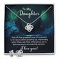 Daughter Love Knot Necklace and Earring Set | Custom Heart Design