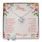 Mom Love Knot Jewelry Set-You gave me confidence | Custom Heart Design