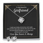 Girlfriend Necklace, Love Knot Necklace for Girlfriend, Romantic Gift for Girlfriend | Custom Heart Design