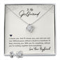Girlfriend Jewelry Set, Love Knot Necklace Set | Custom Heart Design