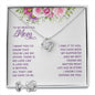 Mom Love Knot Jewelry Set-Like no other | Custom Heart Design