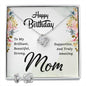Mom Birthday Love Knot Jewelry Set | Custom Heart Design