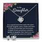 Daughter Love Knot Necklace and Earring Set, From Mom | Custom Heart Design