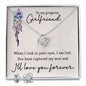 Girlfriend Jewelry Set, Love Knot Necklace Set | Custom Heart Design