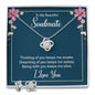 Soulmate Love Knot Jewelry Set-Thinking of you keeps me awake - Custom Heart Design