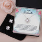 Soulmate Love Knot Jewelry Set-I wish I could turn back time - Custom Heart Design