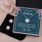 Soulmate Love Knot Jewelry Set-Thinking of you keeps me awake - Custom Heart Design