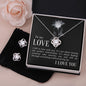 Soulmate Love Knot Jewelry Set-I fell in love with you - Custom Heart Design