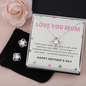 *There's joy in your smile-Love Knot Jewelry Set - Custom Heart Design