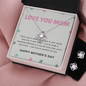 *There's joy in your smile-Love Knot Jewelry Set - Custom Heart Design