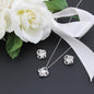 Easter Necklace and Earring Set-Love Knot Jewelry Set - Custom Heart Design