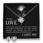 Girlfriend Jewelry Set, Love Knot Necklace Set | Custom Heart Design