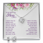 Sentimental Love Knot Jewelry Set for Mom | Custom Heart Design