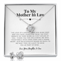 Love Knot Jewelry Set for Mother In Law | Custom Heart Design