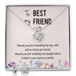 Best friend Love Knot Jewelry Set-Laugh and smile | Custom Heart Design