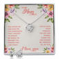 Love Knot Jewelry Set for Mom | Custom Heart Design