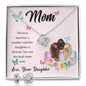 Mom Love Knot Jewelry Set, From Daughter-Our love is forever | Custom Heart Design