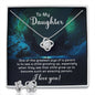 Daughter Love Knot Necklace and Earring Set | Custom Heart Design