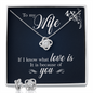 Wife Necklace, Love Knot Jewelry Set for Wife, Romantic Necklace for Wife - Custom Heart Design