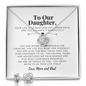 Love Knot Jewelry Set for Daughter From Mom Dad | Custom Heart Design