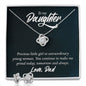Daughter Love Knot Necklace and Earring Set | Custom Heart Design