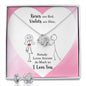 Soulmate Love Knot Jewelry Set-Roses are red - Custom Heart Design