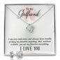 Girlfriend Jewelry Set, Love Knot Necklace Set | Custom Heart Design