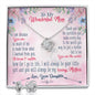 Mom Love Knot Jewelry Set, From Daughter-You're my world | Custom Heart Design