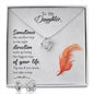 Daughter Love Knot Necklace and Earring Set | Custom Heart Design