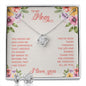 Mom Love Knot Jewelry Set-You gave me confidence | Custom Heart Design