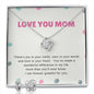 Mom Love Knot Jewelry Set-Love in your heart | Custom Heart Design