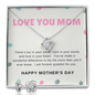 *There's joy in your smile-Love Knot Jewelry Set - Custom Heart Design