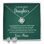 Daughter Love Knot Necklace and Earring Set, From Mum | Custom Heart Design