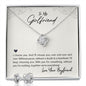 Girlfriend Jewelry Set, Love Knot Necklace Set | Custom Heart Design