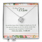 Mom Love Knot Jewelry Set-Unspoken words | Custom Heart Design