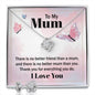 Mom Love Knot Jewelry Set-There's no better friend | Custom Heart Design