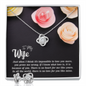 Sentimental Love Knot Jewelry Set for Wife | Custom Heart Design