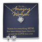 To an Amazing Women Love Knot Jewelry Set - Custom Heart Design